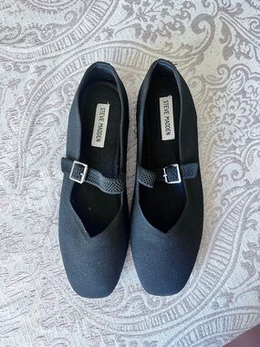Steve Madden Women's Black Mary Jane Flats